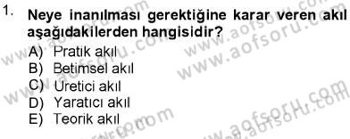 Adalet Meslek Etiği Dersi 2012 - 2013 Yılı (Final) Dönem Sonu Sınav Soruları 1. Soru