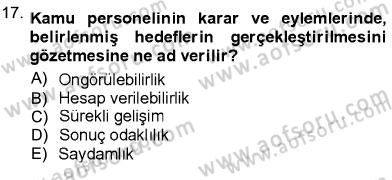 Adalet Meslek Etiği Dersi 2012 - 2013 Yılı (Final) Dönem Sonu Sınav Soruları 17. Soru