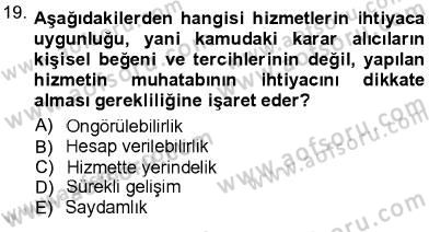 Adalet Meslek Etiği Dersi 2012 - 2013 Yılı (Final) Dönem Sonu Sınav Soruları 19. Soru