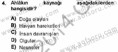 Adalet Meslek Etiği Dersi 2013 - 2014 Yılı (Vize) Ara Sınav Soruları 4. Soru