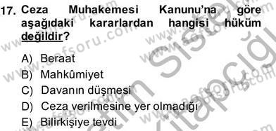 Hukuk Dili Ve Adli Yazışmalar Dersi 2013 - 2014 Yılı (Vize) Ara Sınav Soruları 17. Soru