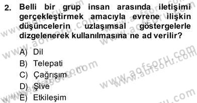 Hukuk Dili Ve Adli Yazışmalar Dersi 2013 - 2014 Yılı (Vize) Ara Sınav Soruları 2. Soru