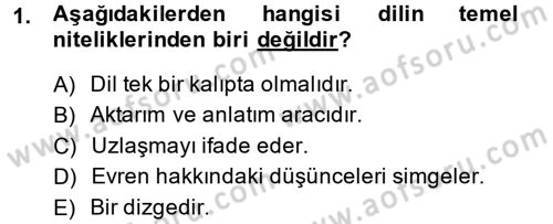 Hukuk Dili Ve Adli Yazışmalar Dersi 2013 - 2014 Yılı (Final) Dönem Sonu Sınav Soruları 1. Soru