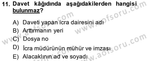 Hukuk Dili Ve Adli Yazışmalar Dersi 2014 - 2015 Yılı (Final) Dönem Sonu Sınav Soruları 11. Soru