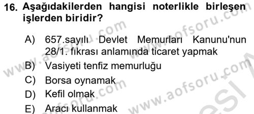 Hukuk Dili Ve Adli Yazışmalar Dersi 2015 - 2016 Yılı (Final) Dönem Sonu Sınav Soruları 16. Soru