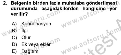 Hukuk Dili Ve Adli Yazışmalar Dersi 2016 - 2017 Yılı 3 Ders Sınav Soruları 2. Soru