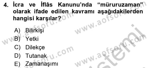 Hukuk Dili Ve Adli Yazışmalar Dersi 2016 - 2017 Yılı (Vize) Ara Sınav Soruları 4. Soru
