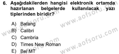 Hukuk Dili Ve Adli Yazışmalar Dersi 2016 - 2017 Yılı (Vize) Ara Sınavı 6. Soru