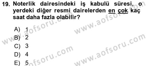 Hukuk Dili Ve Adli Yazışmalar Dersi 2016 - 2017 Yılı (Final) Dönem Sonu Sınav Soruları 19. Soru