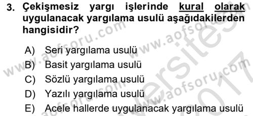 Hukuk Dili Ve Adli Yazışmalar Dersi 2016 - 2017 Yılı (Final) Dönem Sonu Sınav Soruları 3. Soru