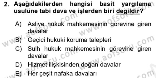 Hukuk Dili Ve Adli Yazışmalar Dersi 2017 - 2018 Yılı 3 Ders Sınavı 2. Soru