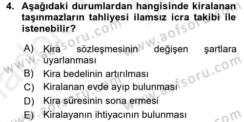 Hukuk Dili Ve Adli Yazışmalar Dersi 2017 - 2018 Yılı 3 Ders Sınav Soruları 4. Soru