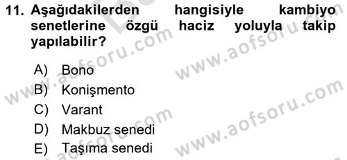 Hukuk Dili Ve Adli Yazışmalar Dersi 2021 - 2022 Yılı (Final) Dönem Sonu Sınav Soruları 11. Soru