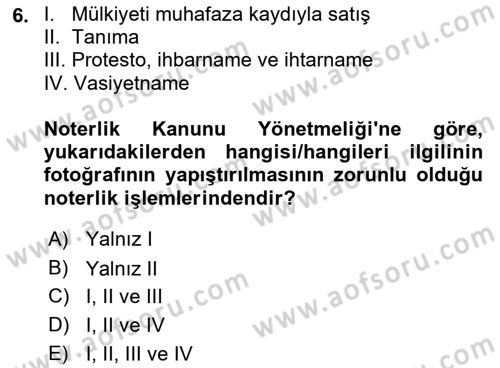 Hukuk Dili Ve Adli Yazışmalar Dersi 2021 - 2022 Yılı Yaz Okulu Sınavı 6. Soru