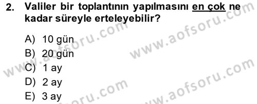 İdari Yargı Dersi 2013 - 2014 Yılı (Vize) Ara Sınav Soruları 2. Soru