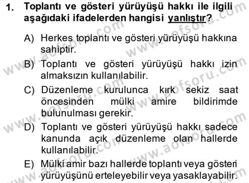 İdari Yargı Dersi 2014 - 2015 Yılı (Vize) Ara Sınav Soruları 1. Soru