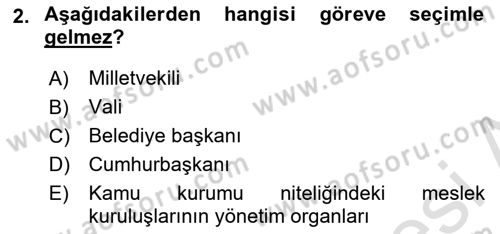 İdari Yargı Dersi 2020 - 2021 Yılı Yaz Okulu Sınav Soruları 2. Soru
