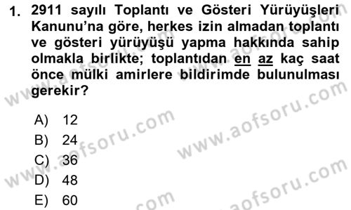 İdari Yargı Dersi 2021 - 2022 Yılı (Final) Dönem Sonu Sınav Soruları 1. Soru