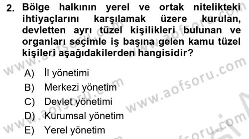 İdari Yargı Dersi 2023 - 2024 Yılı Yaz Okulu Sınav Soruları 2. Soru