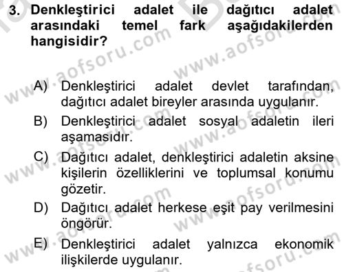 İdari Yargı Dersi 2025 - 2026 Yılı (Vize) Ara Sınav Soruları 3. Soru
