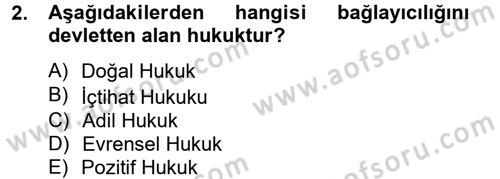 İnsan Hakları Ve Kamu Özgürlükleri Dersi 2012 - 2013 Yılı (Vize) Ara Sınav Soruları 2. Soru