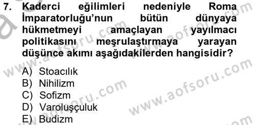 İnsan Hakları Ve Kamu Özgürlükleri Dersi 2012 - 2013 Yılı (Vize) Ara Sınav Soruları 7. Soru