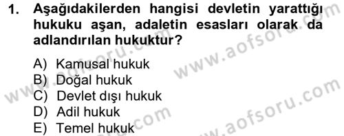 İnsan Hakları Ve Kamu Özgürlükleri Dersi 2012 - 2013 Yılı (Final) Dönem Sonu Sınav Soruları 1. Soru