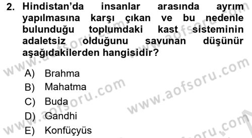 İnsan Hakları Ve Kamu Özgürlükleri Dersi 2015 - 2016 Yılı (Final) Dönem Sonu Sınav Soruları 2. Soru