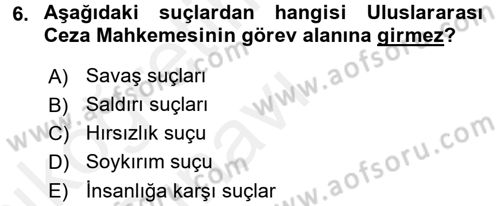 İnsan Hakları Ve Kamu Özgürlükleri Dersi 2017 - 2018 Yılı 3 Ders Sınav Soruları 6. Soru