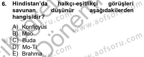 İnsan Hakları Ve Kamu Özgürlükleri -x Dersi 2012 - 2013 Yılı (Vize) Ara Sınav Soruları 6. Soru
