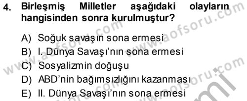 İnsan Hakları Ve Kamu Özgürlükleri -x Dersi 2013 - 2014 Yılı (Final) Dönem Sonu Sınav Soruları 4. Soru