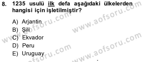 İnsan Hakları Ve Kamu Özgürlükleri -x Dersi 2014 - 2015 Yılı Tek Ders Sınav Soruları 8. Soru