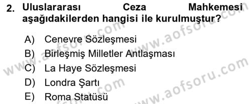 İnsan Hakları Ve Kamu Özgürlükleri -x Dersi 2023 - 2024 Yılı (Final) Dönem Sonu Sınav Soruları 2. Soru