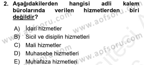 Kalem Mevzuatı Dersi 2015 - 2016 Yılı (Vize) Ara Sınavı 2. Soru