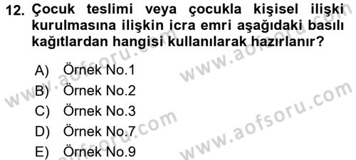 Kalem Mevzuatı Dersi 2017 - 2018 Yılı 3 Ders Sınavı 12. Soru