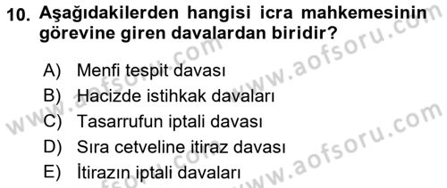 Kalem Mevzuatı Dersi 2018 - 2019 Yılı 3 Ders Sınavı 10. Soru