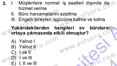 Büro Teknolojileri Dersi Ara Sınavı Deneme Sınav Soruları 3. Soru