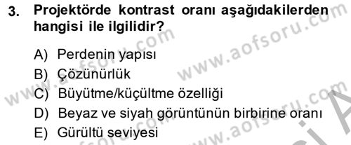 Büro Teknolojileri Dersi 2014 - 2015 Yılı (Final) Dönem Sonu Sınav Soruları 3. Soru