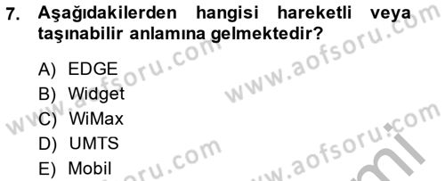 Büro Teknolojileri Dersi 2014 - 2015 Yılı (Final) Dönem Sonu Sınav Soruları 7. Soru