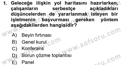 Büro Teknolojileri Dersi 2017 - 2018 Yılı 3 Ders Sınav Soruları 1. Soru