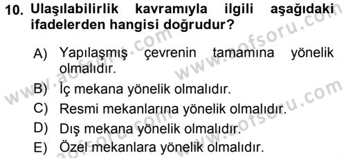 Büro Teknolojileri Dersi 2017 - 2018 Yılı 3 Ders Sınav Soruları 10. Soru
