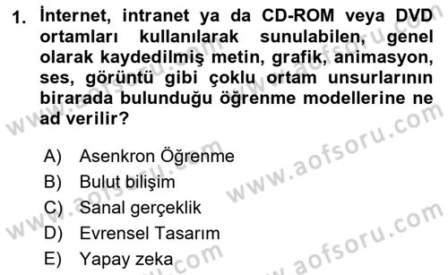 Büro Teknolojileri Dersi 2018 - 2019 Yılı 3 Ders Sınav Soruları 1. Soru