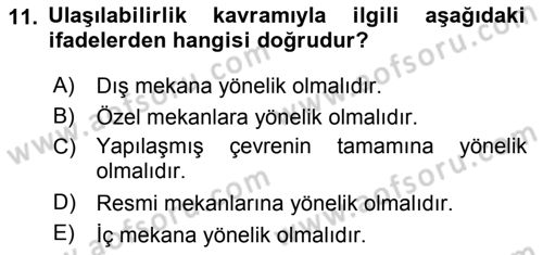Büro Teknolojileri Dersi 2018 - 2019 Yılı 3 Ders Sınav Soruları 11. Soru