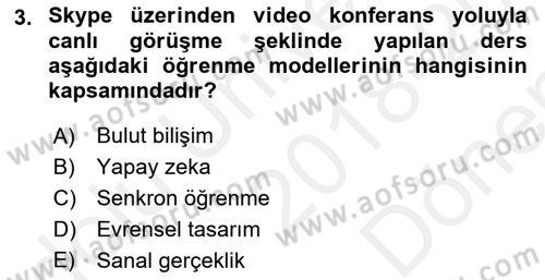 Büro Teknolojileri Dersi 2018 - 2019 Yılı (Final) Dönem Sonu Sınav Soruları 3. Soru