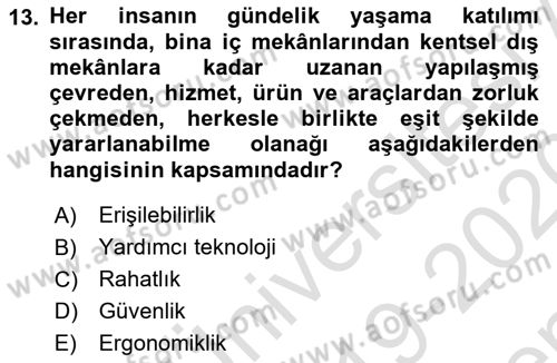 Büro Teknolojileri Dersi 2019 - 2020 Yılı (Final) Dönem Sonu Sınav Soruları 13. Soru