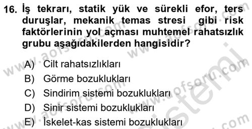 Büro Teknolojileri Dersi 2019 - 2020 Yılı (Final) Dönem Sonu Sınav Soruları 16. Soru
