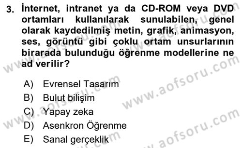 Büro Teknolojileri Dersi 2021 - 2022 Yılı Yaz Okulu Sınav Soruları 3. Soru