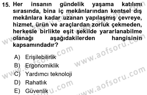 Büro Teknolojileri Dersi 2023 - 2024 Yılı (Final) Dönem Sonu Sınav Soruları 15. Soru