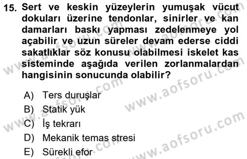 Büro Teknolojileri Dersi 2023 - 2024 Yılı Yaz Okulu Sınav Soruları 15. Soru