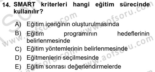 Büro Teknolojileri Dersi 2024 - 2025 Yılı (Final) Dönem Sonu Sınav Soruları 14. Soru
